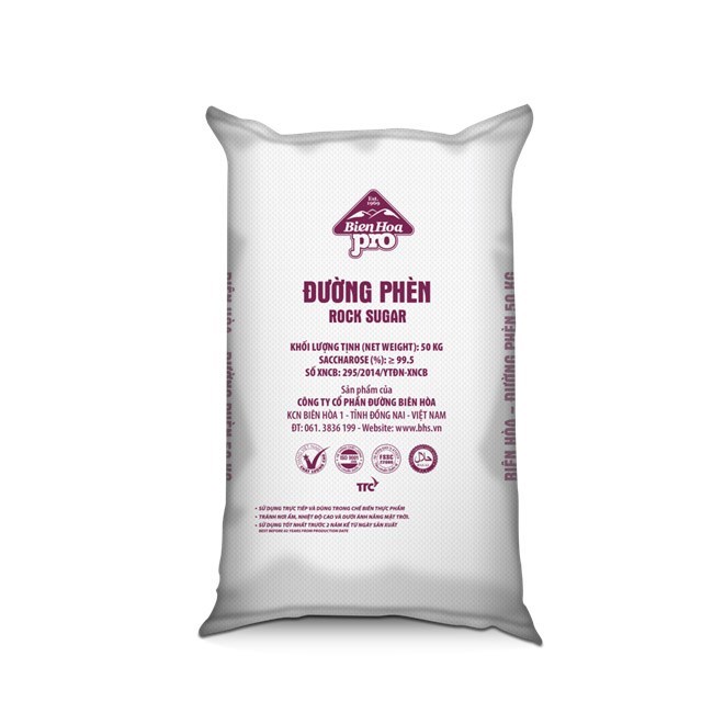 Đường phèn BH Pro 50 kg Đường phèn BH Pro 50 kg