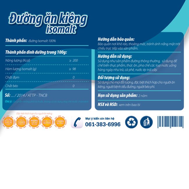 Đường ăn kiêng Isomalt