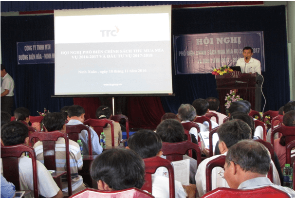 Hội nghị phổ biến chính sách mua mía vụ 2016 - 2017 và triển khai công tác đầu tư vụ 2017 - 2018