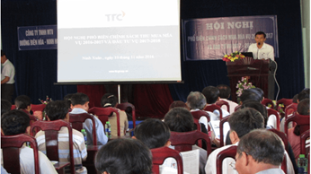 Hội nghị phổ biến chính sách mua mía vụ 2016 - 2017 và triển khai công tác đầu tư vụ 2017 - 2018 Hội nghị phổ biến chính sách mua mía vụ 2016 - 2017 và triển khai công tác đầu tư vụ 2017 - 2018