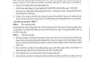 Chính sách bảo vệ dữ liệu cá nhân Chính sách bảo vệ dữ liệu cá nhân